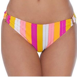 Ambrielle Striped Hipster Bikini Bottom XXL